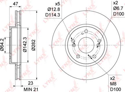 LYNXauto BN-1045 - Əyləc Diski furqanavto.az