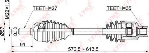 LYNXauto CD-1049 - Sürücü mili furqanavto.az