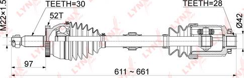 LYNXauto CD-1055A - Sürücü mili www.furqanavto.az