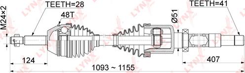 LYNXauto CD-1051A - Sürücü mili furqanavto.az