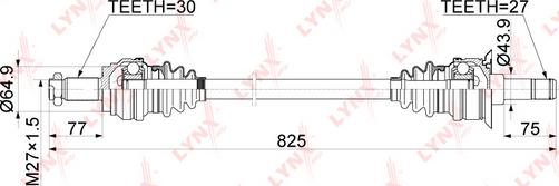 LYNXauto CD-1038 - Sürücü mili furqanavto.az