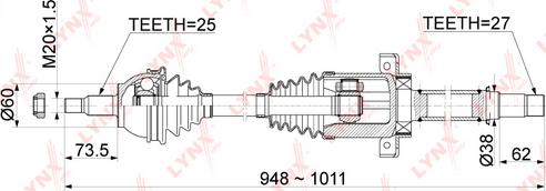 LYNXauto CD-1079 - Sürücü mili www.furqanavto.az