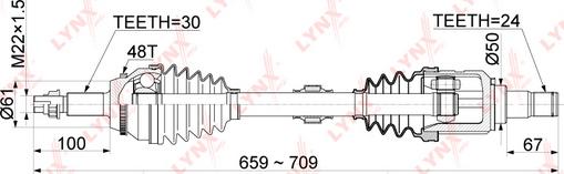 LYNXauto CD-1150A - Sürücü mili furqanavto.az