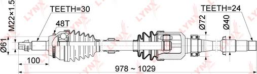 LYNXauto CD-1151A - Sürücü mili furqanavto.az