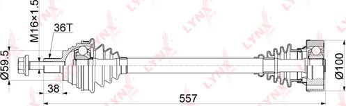 LYNXauto CD-1132 - Sürücü mili furqanavto.az