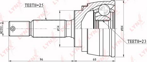 LYNXauto CO-5510 - Birləşmə dəsti, ötürücü val furqanavto.az