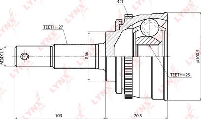 LYNXauto CO-5777A - Birləşmə dəsti, ötürücü val furqanavto.az