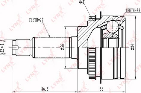 LYNXauto CO-6900A - Birləşmə dəsti, ötürücü val furqanavto.az