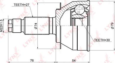 LYNXauto CO-3679 - Birləşmə dəsti, ötürücü val furqanavto.az