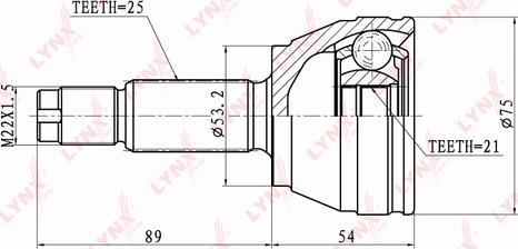 LYNXauto CO-3009 - Birləşmə dəsti, ötürücü val furqanavto.az