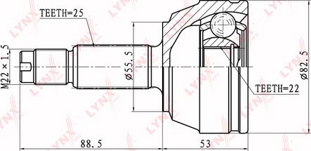 LYNXauto CO-3004 - Birləşmə dəsti, ötürücü val furqanavto.az