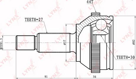 LYNXauto CO-2803A - Birləşmə dəsti, ötürücü val furqanavto.az