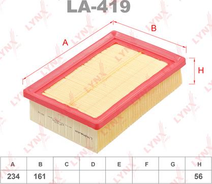 LYNXauto LA-419 - Hava filtri furqanavto.az