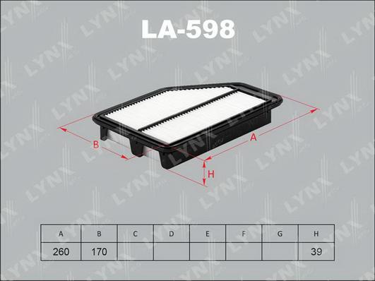 LYNXauto LA-598 - Hava filtri furqanavto.az