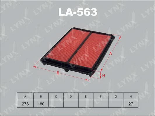 LYNXauto LA-563 - Hava filtri furqanavto.az