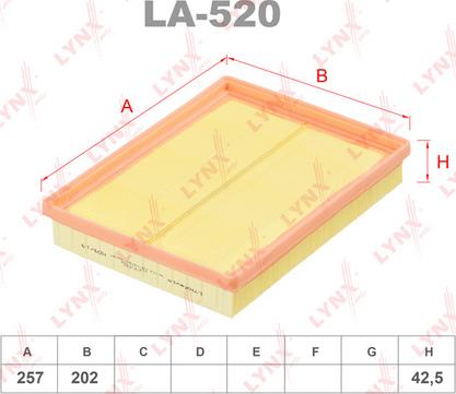 LYNXauto LA-520 - Hava filtri furqanavto.az