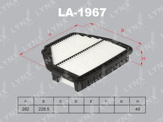 LYNXauto LA-1967 - Hava filtri furqanavto.az