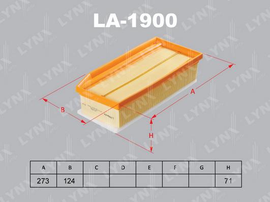 LYNXauto LA-1900 - Hava filtri furqanavto.az