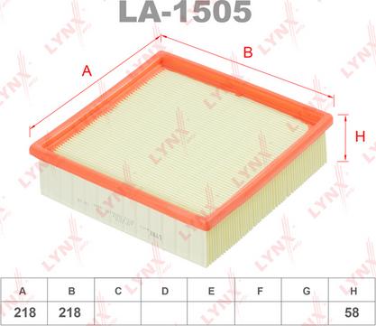 LYNXauto LA-1505 - Hava filtri furqanavto.az