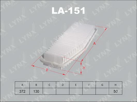 LYNXauto LA-151 - Hava filtri furqanavto.az