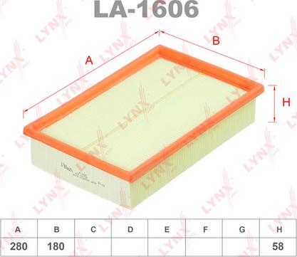 LYNXauto LA-1606 - Hava filtri furqanavto.az