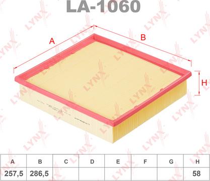 LYNXauto LA-1060 - Hava filtri furqanavto.az