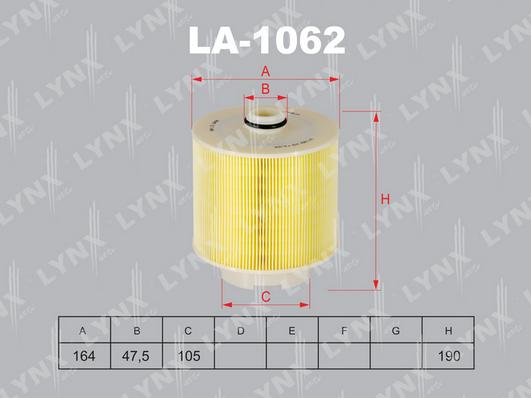 LYNXauto LA-1062 - Hava filtri furqanavto.az