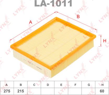 LYNXauto LA-1011 - Hava filtri furqanavto.az