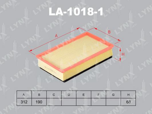 LYNXauto LA-1018-1 - Hava filtri furqanavto.az