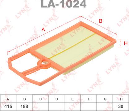 LYNXauto LA-1024 - Hava filtri furqanavto.az