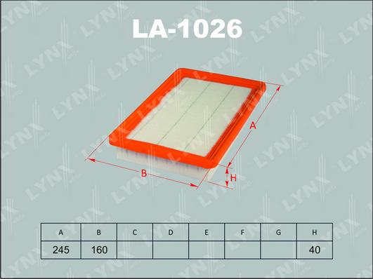 LYNXauto LA-1026 - Hava filtri furqanavto.az