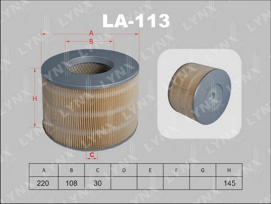 LYNXauto LA-113 - Hava filtri furqanavto.az