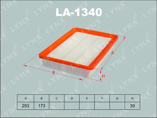 LYNXauto LA-1340 - Hava filtri furqanavto.az