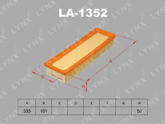 LYNXauto LA-1352 - Hava filtri furqanavto.az