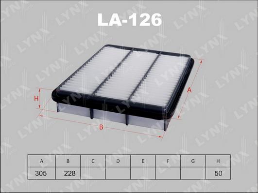 LYNXauto LA-126 - Hava filtri furqanavto.az