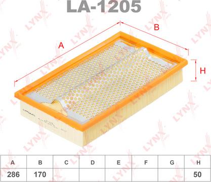 LYNXauto LA-1205 - Hava filtri furqanavto.az