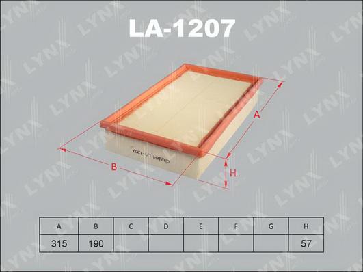 LYNXauto LA-1207 - Hava filtri furqanavto.az