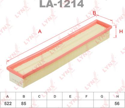 LYNXauto LA-1214 - Hava filtri furqanavto.az