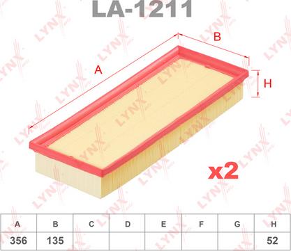 LYNXauto LA-1211 - Hava filtri furqanavto.az