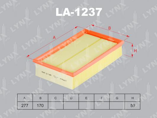 LYNXauto LA-1237 - Hava filtri furqanavto.az