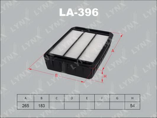 LYNXauto LA-396 - Hava filtri furqanavto.az