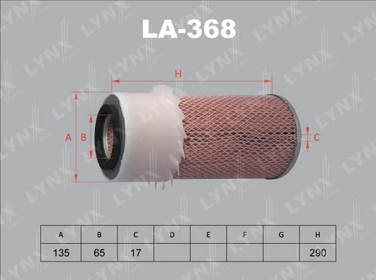 LYNXauto LA-368 - Hava filtri furqanavto.az