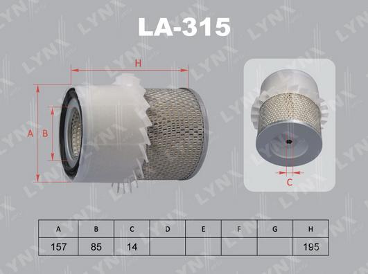 LYNXauto LA-315 - Hava filtri furqanavto.az