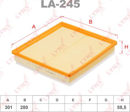 LYNXauto LA-245 - Hava filtri furqanavto.az