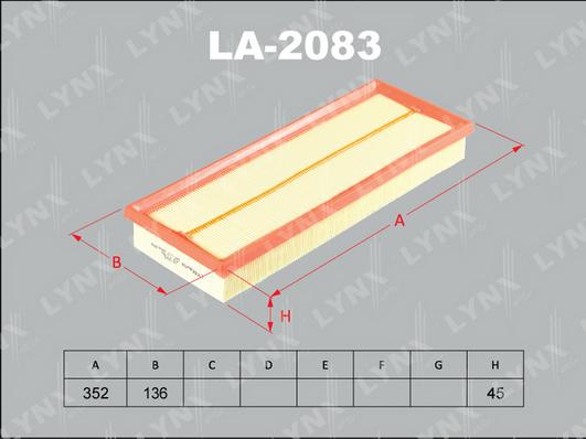 LYNXauto LA-2083 - Hava filtri furqanavto.az