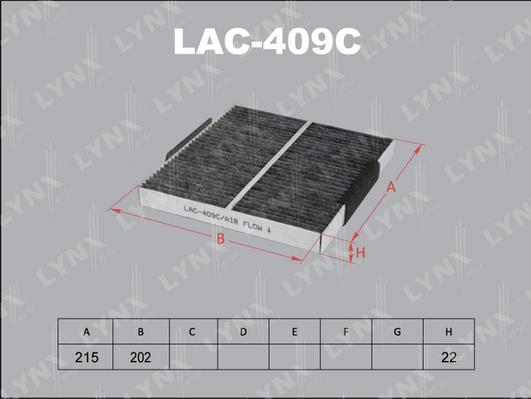 LYNXauto LAC-409C - Filtr, daxili hava furqanavto.az