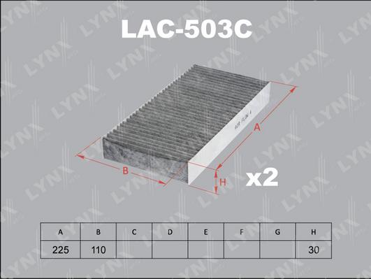 LYNXauto LAC-503C - Filtr, daxili hava furqanavto.az