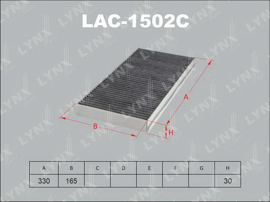 LYNXauto LAC-1502C - Filtr, daxili hava furqanavto.az