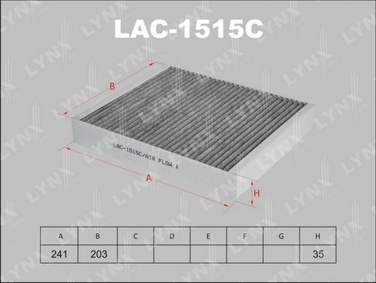 LYNXauto LAC-1515C - Filtr, daxili hava furqanavto.az