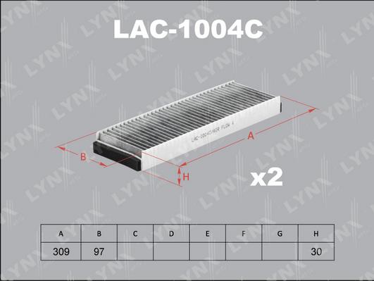 LYNXauto LAC-1004C - Filtr, daxili hava furqanavto.az